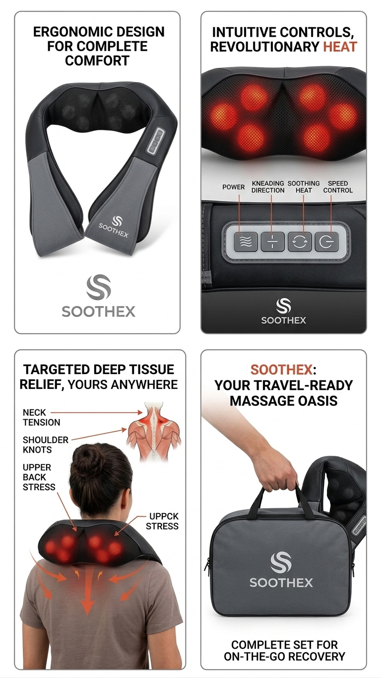 SOOTHEX || Recovery Shiatsu Heat Therapy Massager