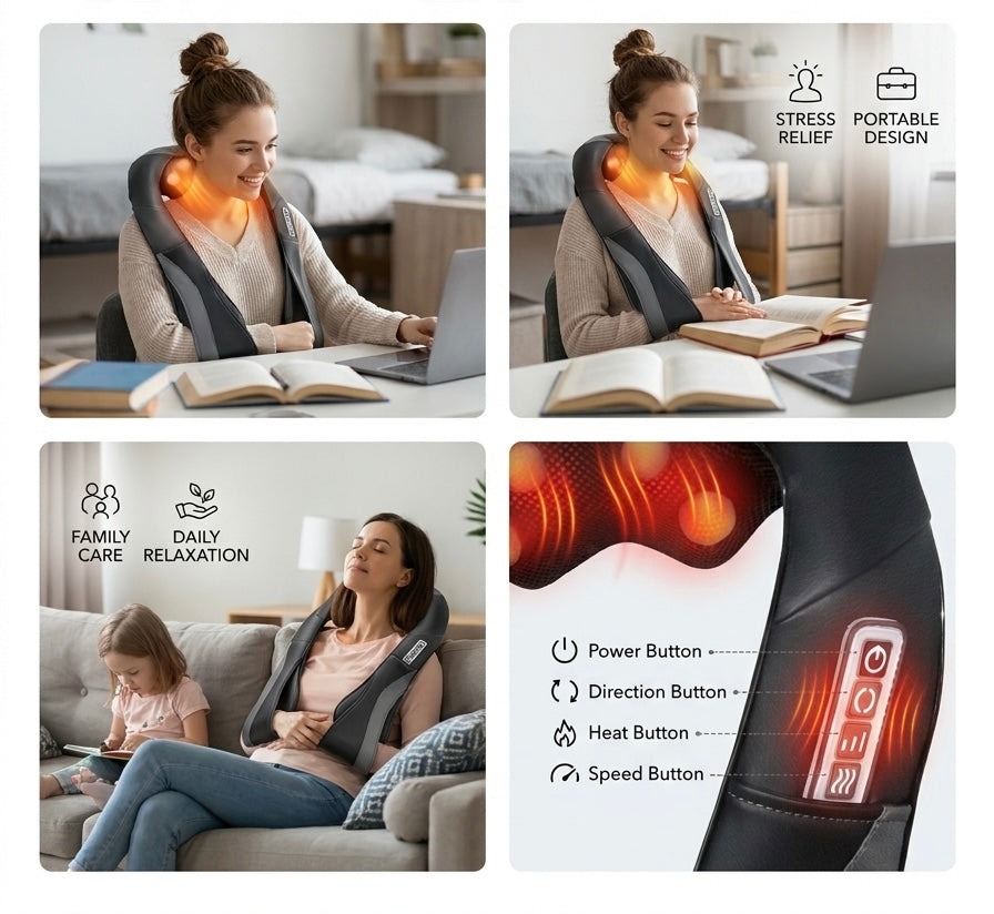 SOOTHEX || Recovery Shiatsu Heat Therapy Massager